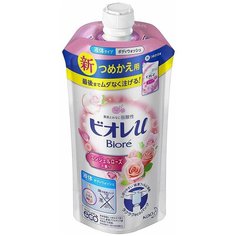 KAO Мягкое мыло для всей семьи, нежный аромат розы Biore U, 340 мл