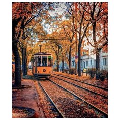 Paintboy Картина по номерам GX32300 Осенний трамвай 40х50 см