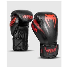 Перчатки боксерские Venum Impact Black/Red 10 унций