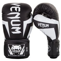 Перчатки боксерские Venum Elite Black/White 14 унций