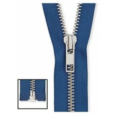 0573985/45 Застежка-молния тип 5 (5,75мм), разъемная, длина 45см, YKK (839 джинсово-голубой)