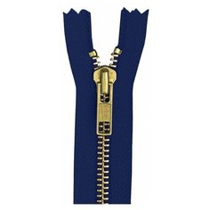 Застежка-молния тип 5 (5,75мм), неразъемная, длина 20см, YKK, 0504219/20 (058 темно-синий)