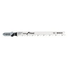 Пилки для лобзика по древесине (100мм; 3шт.) T101D, Bosch (2608630558)