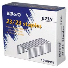 Скобы для степлера KW-trio № 23/23, 1000 шт., в картонной коробке, до 200 листов, -023N
