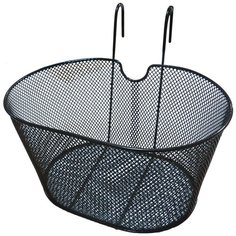 Велокорзина передняя с крючками 39x30x19см TBS HQ-009 - Черная