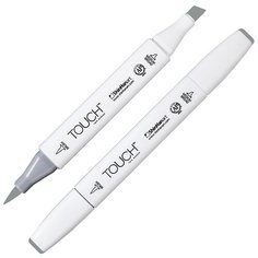 Маркер TOUCH BRUSH двухсторонний на спиртовой основе GG5 серо-зеленый