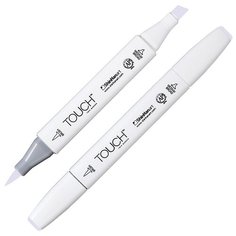 Маркер TOUCH BRUSH двухсторонний на спиртовой основе 145 лавандовый бледный