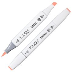 Маркер TOUCH BRUSH двухсторонний на спиртовой основе 140 оранжевый светлый