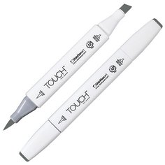 Маркер TOUCH BRUSH двухсторонний на спиртовой основе GG7 серо-зеленый