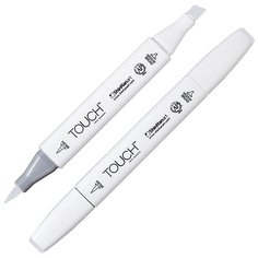 Маркер TOUCH BRUSH двухсторонний на спиртовой основе CG1 серый холодный