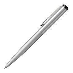 Ручка шариковая PARKER "Vector Stainless Steel CT", корпус серебристый, детали из нержавеющей стали, синяя, 2025445