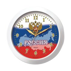 Часы настенные TROYKA 11110191, круг, белая рамка, 29х29х3,5 см Тройка