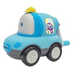 Точилка механическая ЮНЛАНДИЯ "Машина Юнландика", корпус голубой, для чернографитных и цветных карандашей, 228479