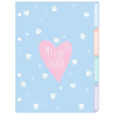 Комплект разделителей для тетради на кольцах А5, 4 Л. MY LOVE Альт