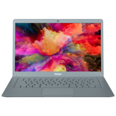 Ноутбук Haier A1410EM (Intel Celeron N4000 1100MHz/14.1"/1366x768/4GB/64GB eMMC/Intel UHD Graphics 600/Windows 10 Home) JM02VHE08RU, серебряный