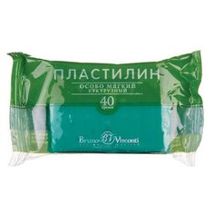 Пластилин ОСОБО МЯГКИЙ, КУКУРУЗНЫЙ, 40 ГР, зеленый Hobby Time