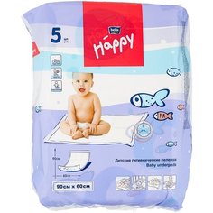 Одноразовые пеленки Bella Baby happy 60x90 5 шт.