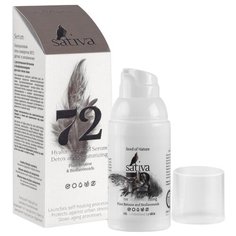 Sativa Serum №72 Гиалуроновая гель-сыворотка для лица детокс и увлажнение, 30 мл