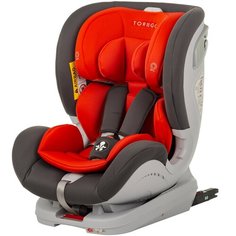 Автокресло группа 0/1/2 (до 25 кг) TOREGO Drive Isofix, серый/оранжевый