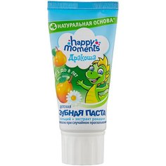 Зубная паста Happy Moments Дракоша со вкусом груши от 1 до 8 лет, 60 мл