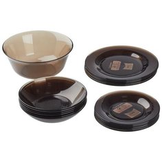 Столовый сервиз Luminarc Ambiante Eclipse L5176, 6 персон, 19 предм., дымчатый