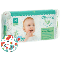 Offspring подгузники M (6-10 кг), 42 шт., котики