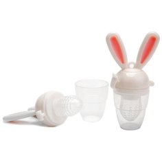 BRADEX Ниблер силиконовый "Зайчик", розовый