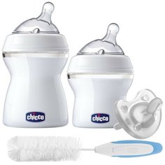 Chicco Набор для новорожденного Natural Feeling (4 предмета), бесцветный