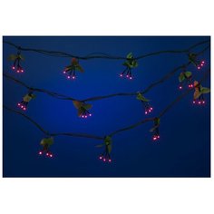 Гирлянда SNOWMEN Ягодка Е2088, 760 см, 120 ламп, красный/зеленый провод