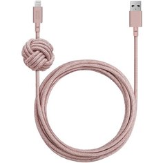 Кабель Native Union Night USB - Lightning MFI 3 м, rose