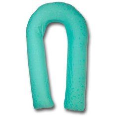 Подушка Body Pillow для беременных U холлофайбер, с наволочкой из микрофибры мятный