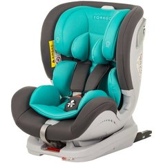 Автокресло группа 0/1/2 (до 25 кг) TOREGO Drive Isofix, серый/бирюзовый
