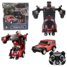 Робот-трансформер 1 TOY Трансботы Т10860 черный/красный