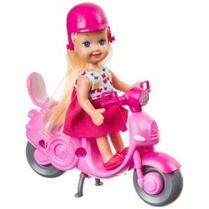 Игровой набор Bondibon OLY Куколка с мотороллером, ВВ3989