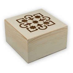 Mr. Carving Заготовка для декорирования Шкатулка с резной крышкой ВД-468 бежевый