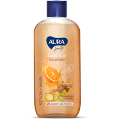 Гель для душа Aura Апельсин и имбирь, 400 мл