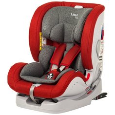 Автокресло группа 0/1/2/3 (до 36 кг) Liko Baby Sprinter Isofit (Isofix), красный в точку