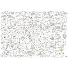 Плакат Самокат История изобретений белый