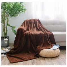 Плед Cleo Royal plush 180 х 200 см, коричневый