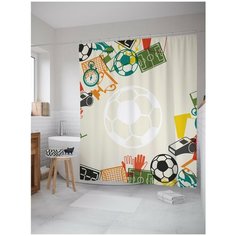 Штора для ванной JoyArty Все для спорта 180х200 (sc-28297754)