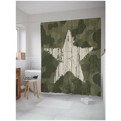 Штора для ванной JoyArty Военная звезда 180х200 (sc-5038)