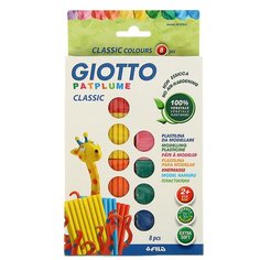 Пластилин GIOTTO Patplume Classic 8 цветов по 33г (513600)