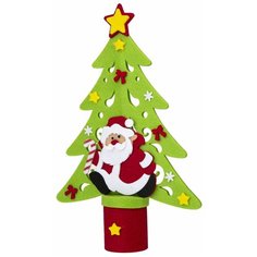 Фигурка Феникс Present Елка с дедом морозом 34 см зеленый