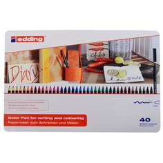 Edding Фломастеры 2 мм, 40 шт. (1300) разноцветные
