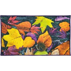 Ковер Shahintex Fantasy icarpet 002, размер: 0.8х0.5 м, черный/желтый/фиолетовый