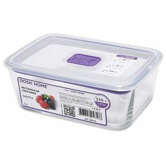 DOSH | HOME Контейнер SAGITTA 1л 600145, 13x19 см, прозрачный