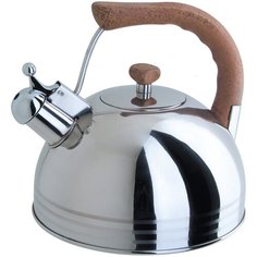 REGENT inox Чайник со свистком Linea TEA LUXE 93-2503B.2 3.8 л, серебристый