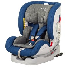 Автокресло группа 0/1/2/3 (до 36 кг) Liko Baby Sprinter Isofit (Isofix), джинсовый/лен