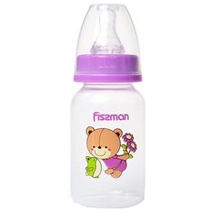 Fissman Бутылочка пластиковая 120 мл 6869\6870\6871, с рождения, фиолетовый
