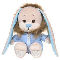 Мягкая игрушка Jack & Lin Зайчик Жак в голубой зимней куртке 25 см